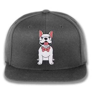 Dog wearing Bowtie - Custom Embroidered Snapback Hat