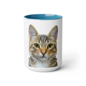 Your pet on a mug, 15 oz size
