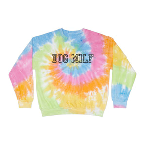 DOG MILF Unisex Tie-Dye Sweatshirt