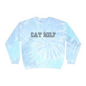 CAT MILF Unisex Tie-Dye Sweatshirt