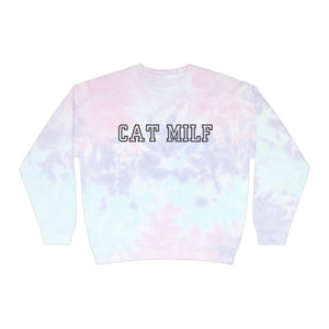 CAT MILF Unisex Tie-Dye Sweatshirt