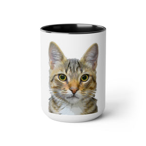 Your pet on a mug, 15 oz size