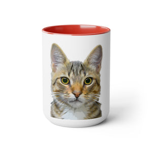 Your pet on a mug, 15 oz size