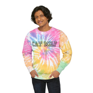 CAT MILF Unisex Tie-Dye Sweatshirt
