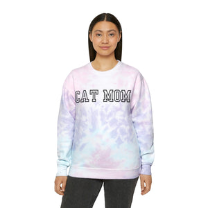 CAT MOM Unisex Tie-Dye Sweatshirt