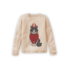 Load image into Gallery viewer, Cat With Sweater and Reindeer Ears - Custom Knitted Sweater