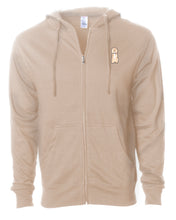 Load image into Gallery viewer, Dog Wearing Bowtie - Custom Embroidered Zip Up Hoodie