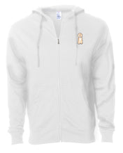 Load image into Gallery viewer, Dog Wearing Bowtie - Custom Embroidered Zip Up Hoodie