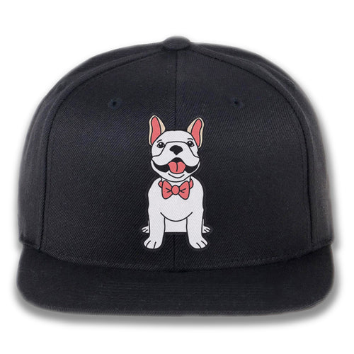 Dog wearing Bowtie - Custom Embroidered Snapback Hat