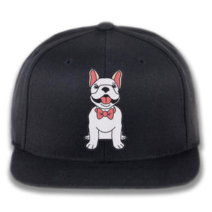 Dog wearing Bowtie - Custom Embroidered Snapback Hat