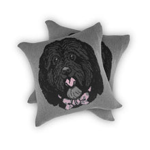 Load image into Gallery viewer, Dog Face - Custom Knitted Pillow