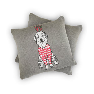 Dog Full Body - Custom Knitted Pillow
