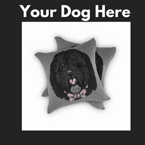 Dog Face - Custom Knitted Pillow