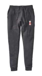 Dog With Sweater and Reindeer Ears - Custom Embroidered Lounge Pants
