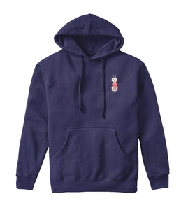 Dog With Sweater and Reindeer Ears - Custom Embroidered Hoodie