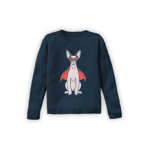 Super Cat - Custom Knitted Sweater