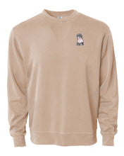 Load image into Gallery viewer, Dog Wearing Sweater- Custom Embroidered Acid Wash Pullover
