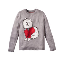 Load image into Gallery viewer, Dog With Bow Tie and Sweater - Custom Knitted Sweater