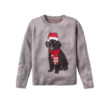 Load image into Gallery viewer, Dog With Santa Hat And Scarf - Custom Knitted Sweater
